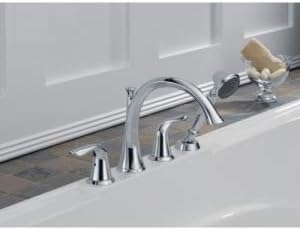 Delta Faucet T4738 Lahara Roman Tub with Handshower Trim, Chrome 4.00 x 9.00 x 20.00 inches