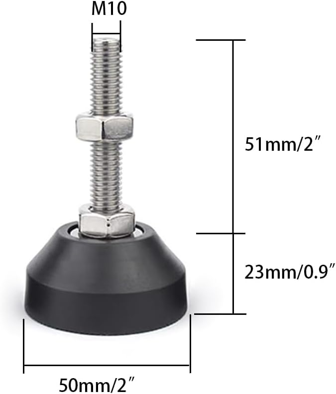 Adjustable Leveling Foot,Small Equipment Foot (D50M10L50)
