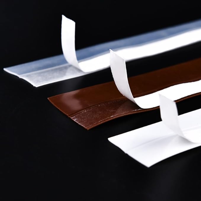 Weather Stripping Door Seal Strip, Door Weather Stripping Seal Strip Sealing Tape for Doors Windows Shower (45mm, Black)