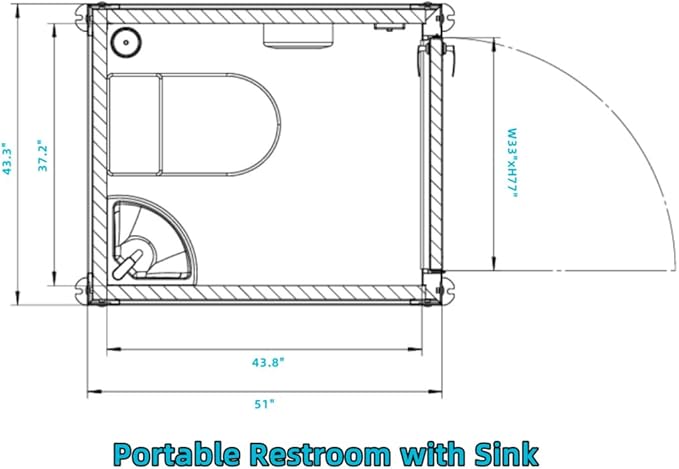 Outdoor Portable Restroom, Mobile Toilet