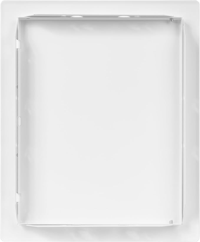 Vent Systems 8'' x 10'' Inch White Metal Access Panel - Easy Access Doors - Access Panel for Drywall, Wall, Electrical and Plumbing Service Door