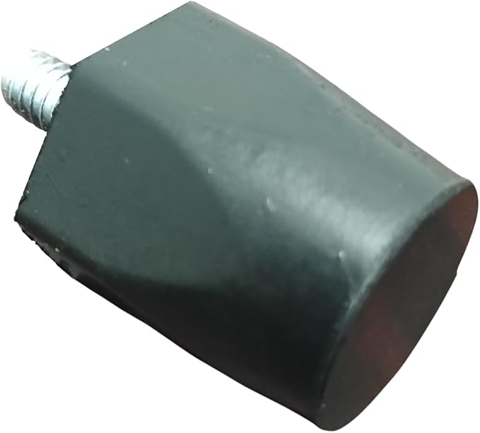 OCS Parts Adjustable Rubber Bumper Feet, Levelers, 1/4-20 Thread, Solid Rubber