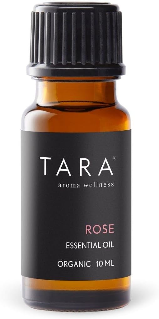 TARA Spa Therapy Rose Essential Oil – 90% Organic, Concentrated, Aromatherapy Formula, Rose, 10ml