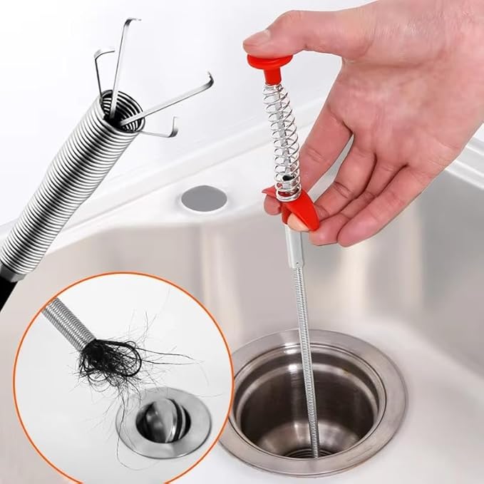 Plumbing Four-claw Hook Dredger Sewer Toilet Tool Manual Toilet Grab Hair Cleaning Clogging Household