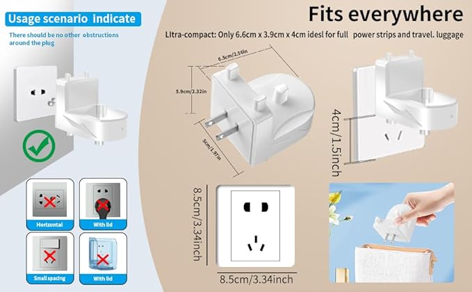 Wall Charger for Oral-B Braun Electric Toothbrush, Toothbrush Outlet Charger for Oral-B/Braun Most Models(Excluding iO 7/8/9/10 and Pulsonic Series) White