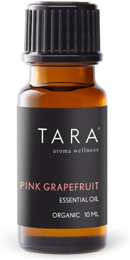 TARA Spa Therapy Pink Grapefruit Bath & Diffuser Oil – 100% Organic, Concentrated, Aromatherapy Formula, Pink Grapefruit, 10ml