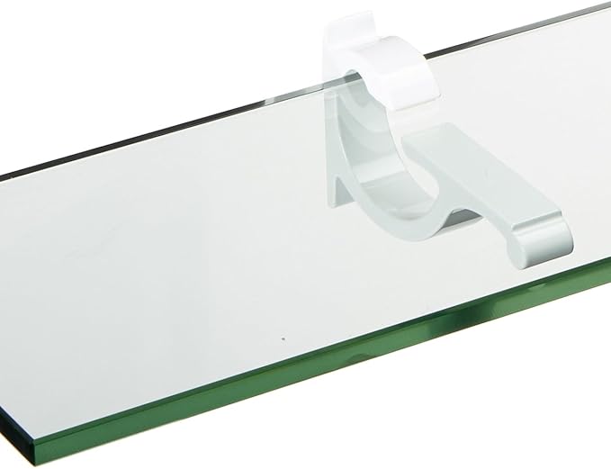 Spancraft Glass M-4.75x12-White Monarch Glass Shelf, White, 4.75" x 12"