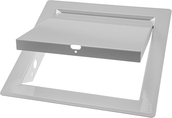 Vent Systems 6'' x 6'' Inch White Metal Access Panel - Easy Access Doors - Access Panel for Drywall, Wall, Electrical and Plumbing Service Door