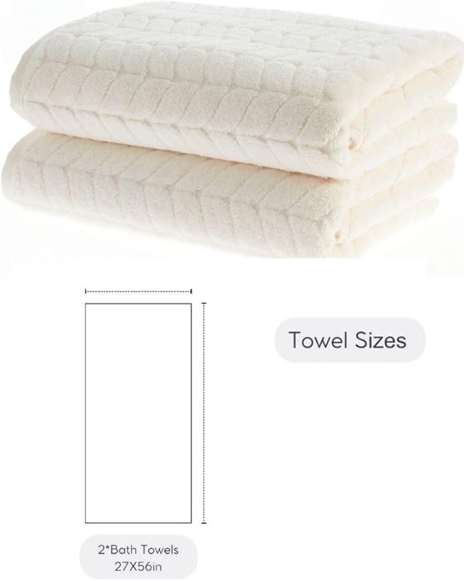 Turkish Cotton Ultra-Soft Plush Absorbent Quick Dry Bathroom Towel Set, Made in Turkey (PetrolBlue, 2 pcs Bath Towel Set)