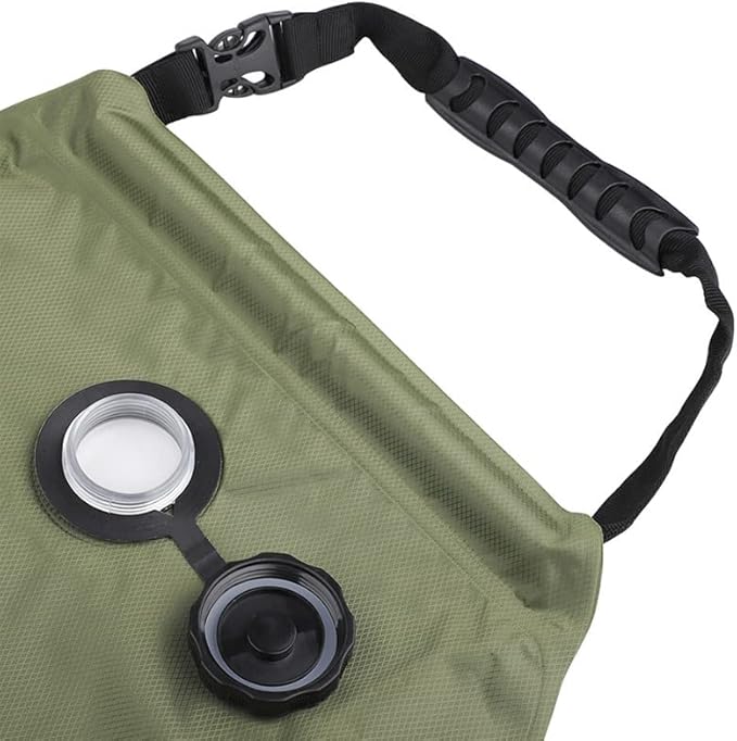Solar Shower Bag 5 gallons 20L Solar Heating Camping Bath Bag, Large Capacity Water Storage Bath, Removable Hose,On Off Switchable Shower Head for Traveling Beach Swimming, Hiking