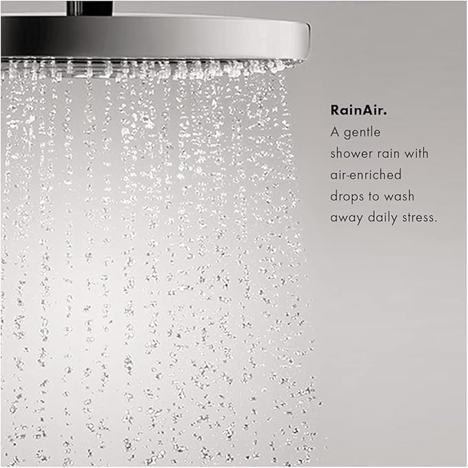 hansgrohe Croma Complete Shower and Bathtub System Shower Set Modern 1-Spray Easy Control in Chrome, Rough and Shower Valve Included 2 GPM, 04908000