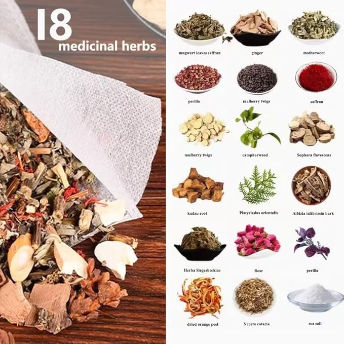 30 PCS Herbal Foot Soak, Foot Bath Herb,Relieve Fatigue,Dispel Cold and Remove Dampness,enhance sleep quality 中草药泡脚足浴包-900g