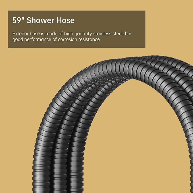 BESy Tub Filler Freestanding Bathtub Faucet Matte Black Floor Mount Tub Faucet Waterfall Free Standing Bathtub Filler High Flow Brass Bath Shower Faucets with Handheld Sprayer