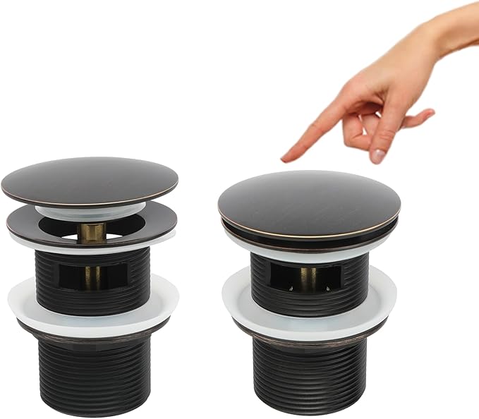 Freestanding Bathtub Drain Pop-up Stopper, Suitable for Most Bathtubs, Compatible With Drain Rough-in Kit (Oil Rubbed Bronze)