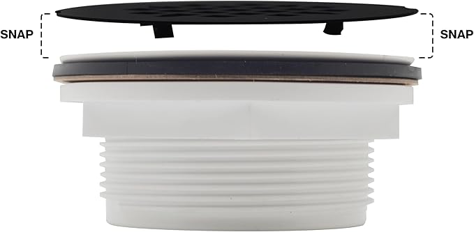 Westbrass SP6036WP-12 60" x 36" 3-Wall Shower Pan with Plastic Center Drain and 4-1/4" Cross Grid Brass Drain Cover, Oil Rubbed Bronze