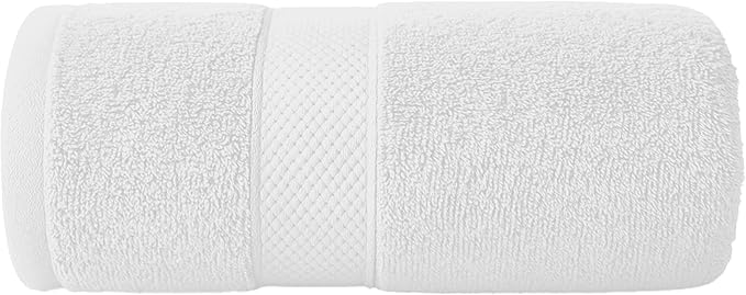 Infinitee Xclusives โ Luxury Bath Sheets Towels โ 1 Pack 600 GSM (35X70 Inches) โ 100% Ring Spun Cotton Large Bath Towels for Bathroom (Brilliant White, Bath Sheets - Pack 1)