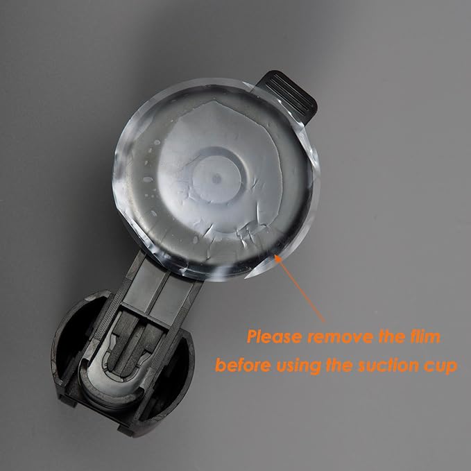Suction Cup Hand held Shower Head Holder- Reusable - 5 Angles Adjustable - Bathroom Wall Mount Shower Wand Holder - Matte Black