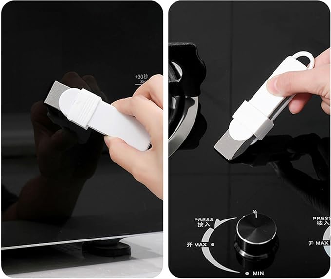 Easy Limescale Eraser Bathroom Glass Rust Remover Kitchen Scale Brush for Pan Household Accessories Dirt Remover Scrub Brush None Rubber Faucet Descaling Household