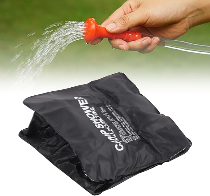 Solar Shower 40L, Portable Cam Shower with vable Hose, Thickened l for oor Hiking Beach Swimming T, Solar Heating with Rope Included