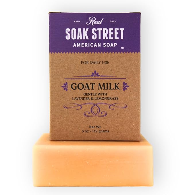 Real American Soap (Variety Bundle, 3 Pack) – Natural Bar Soap Made with Grass-Fed Tallow, Conditioning Lard, & Pure Coconut Oil – Unscented, Charcoal & Tea Tree Oil, & Lavender Goat Milk