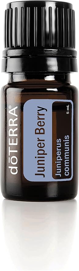 doTERRA Juniper Berry Essential Oil - Supports Healthy Kidney and Urinary Tract Function, Natural Skin Toner, Cleanser, Detoxifying Agent, Calming Effect; for Diffusion, Internal, Topical Use - 5 ml
