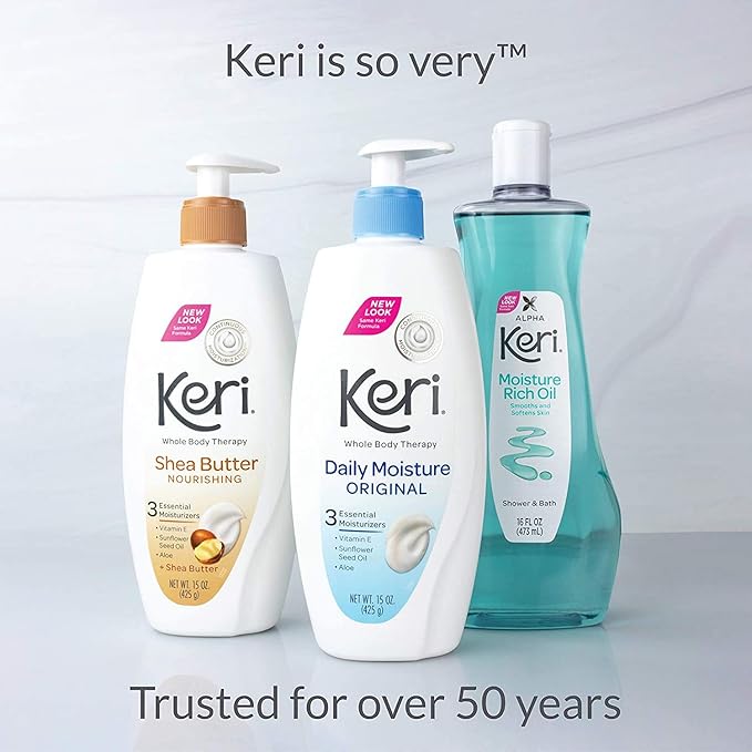 Keri Moisturizing Shower and Bath Oil, 16 Fl Oz