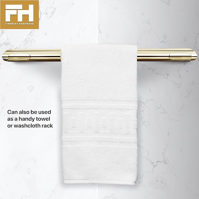 Shower Foot Rest, Corner Shower Bar for Shaving Legs, Wall Mounted Hotel Foot Ledge, Brass Bar Bathroom Foot Step (Polished Brass)