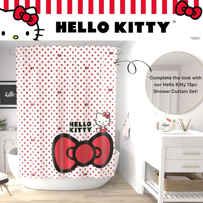 Hello Kitty Soap/Lotion/Hand Sanitizer Resin Pump Dispenser, 10.36 Ounces, (Officially Licensed Product) by Franco Collectibles