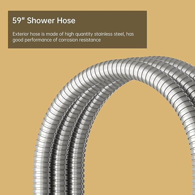 BESy Tub Filler Freestanding Bathtub Faucet Brushed Nickel Floor Mount Tub Faucet Waterfall Free Standing Bathtub Filler High Flow Brass Bath Shower Faucets with Handheld Sprayer