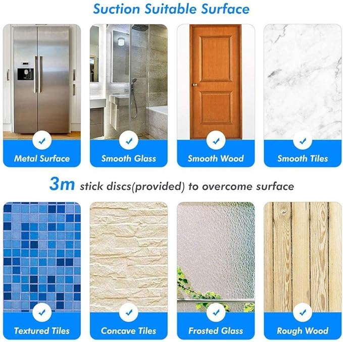 JiePai Suction Cup Towel Bar 24 Inch Oil Rubbed Bronze,Removable Modern Vacuum Suction Towel Holder for Bathroom Door Adhesive Towel Bar Suction Towel Rack Holde