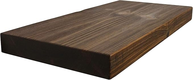 joelsantiques - 24 Inch Wooden Floating Shelves for Wall - 24x10x2 in - Made of Natural Wood - Heavy Duty Rustic Wall Shelves for Bedroom - Perfect for Living Room, Kitchen - Medium Brown