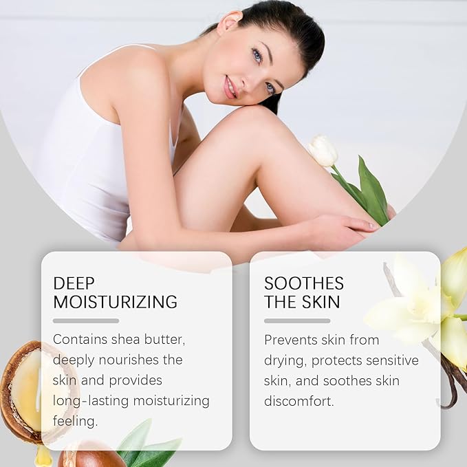 Shea Butter Body Lotion | Deep Moisturizing & Nourishing Cream | Long-Lasting Hydration for Dry & Sensitive Skin | Non-Greasy & Smooth Scented Body Butter