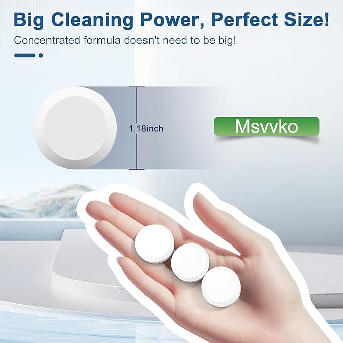 Toilet Bowl Cleaners Bleach Tablets 54 PACK, Automatic Toilet Tank Cleaner, Bathroom Cleaner Against Tough Stains, No Scrubbing, Continuous Clean, Sparkling Fresh