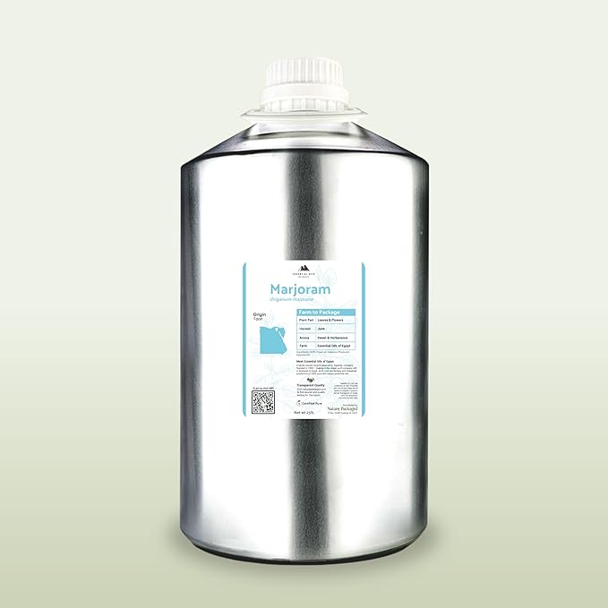Marjoram Essential Oil - Aceite de Mejorana Direct from Egypt for Massage & Aromatherapy | Premium Therapeutic Grade (22lbs)