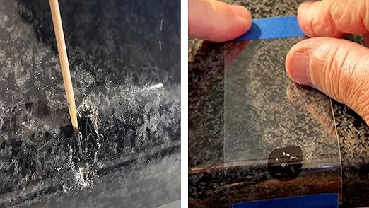 Instant Install 29-20 oz Epoxy Permanent Repair Kit - Granite, Marble, Porcelain, Quartz, & Tile - Chips/Cracks - Rebonds/Rebuilds Missing Pieces - Dry in 29 Minutes - Tintable with EZ-Tint