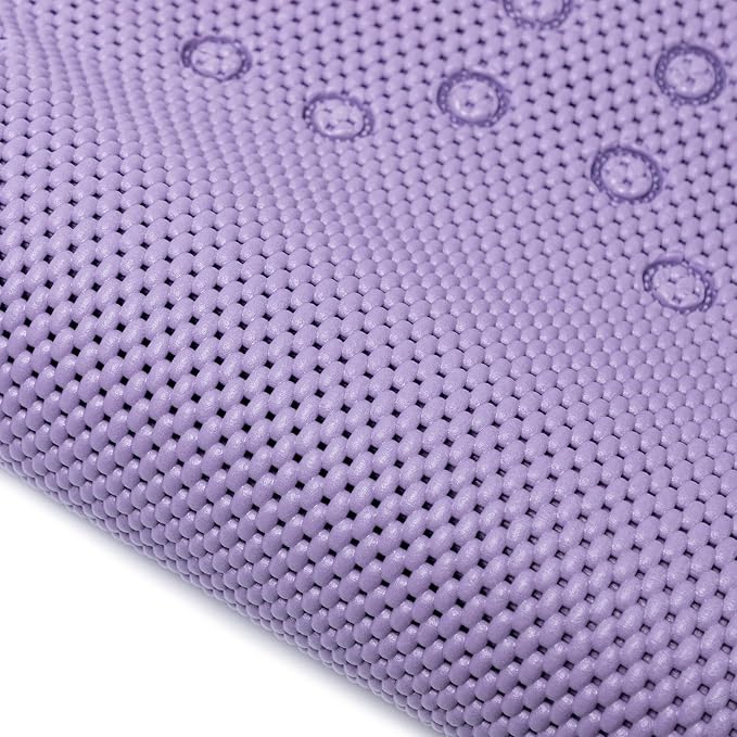 Bathtub Mat Non Slip 36” X 17” Purple Shower Mat Soft Foam Bath Mats for Bathroom Tub, Bathtub Mat with Drain Holes, Suction Cups, Shower Mat Non Slip