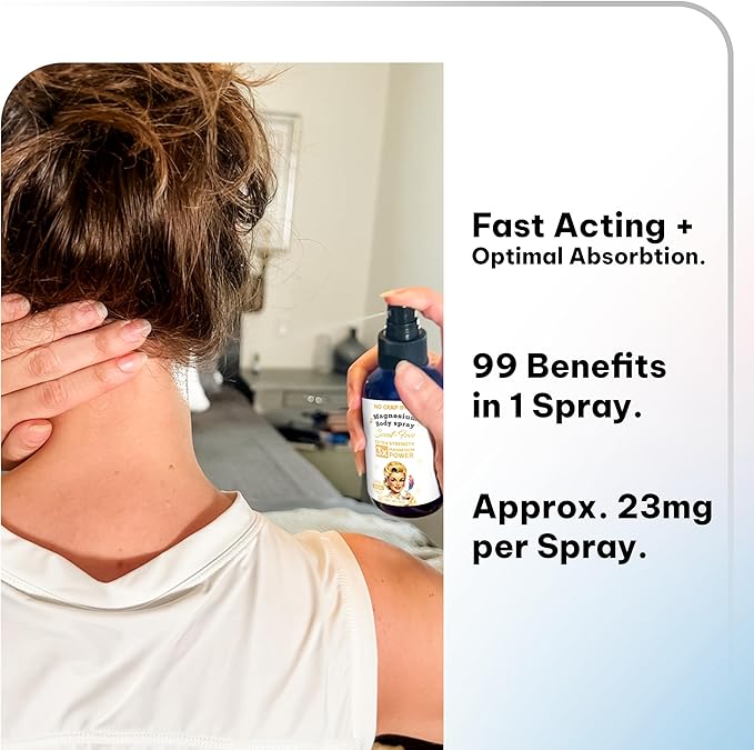 No Crap In It Magnesium Spray, Triple Action!- Your Way to Wellness | Immediate Relief with Our Unique Magnesium Glycinate,Citrate, Chloride Blend Spray (Scent Free)