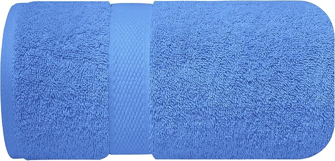 Infinitee Xclusives โ Luxury Bath Sheets Towels โ 1 Pack 600 GSM (35X70 Inches) โ 100% Ring Spun Cotton Large Bath Towels for Bathroom (Eloquent Blue, Bath Sheets - Pack 1)