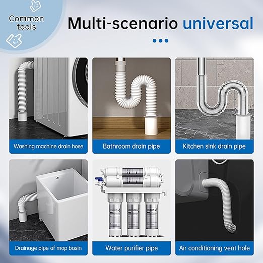 6 Pack Waterproof Duct Seal Putty, Quick Wall Hole Repair Sealing Clay for Air Conditioning, Drainage Pipes & Electrical Conduits, Indoor & Outdoor Use, Easy to Apply Crack Filler