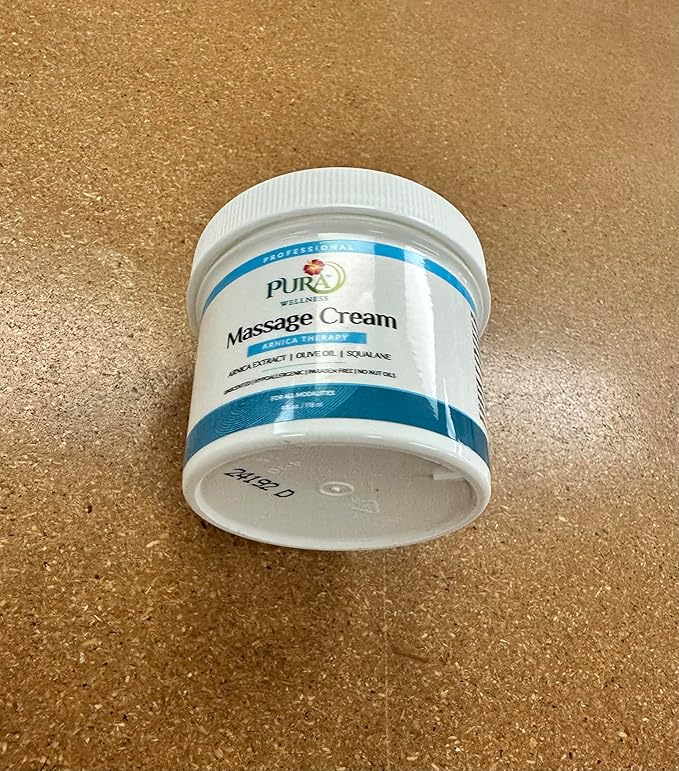 Wellness Professional Arnica Therapy 4oz Massage Cream, Cream for Bruising, Olive Oil, Arnica Extract, Unscented, Hypoallergenic, Natural, Skin Moisturizing & Hydrating, Deep Tissue, Wellness