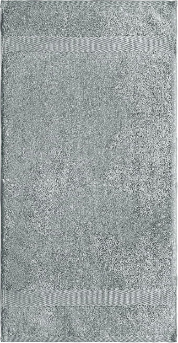 TOWELTIQUE- Organic Cotton Luxury Bath Towels Pack of 4 GOTS & Oeko- TEX Certified | Premium Soft, Absorbent & Quick-Drying Towels for Bathroom, Gym, Spa & Hotel Use – Light Gray