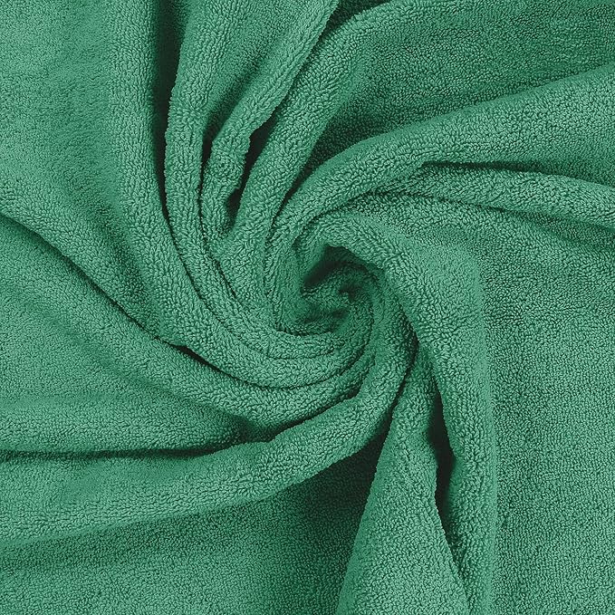 Utopia Towels 8 Piece Luxury Towel Set – Majestic Plush, Super Absorbent & Quicker-to-Dry, Thick 100% Ring Spun Cotton Towels for Bathroom, Spa & Hotel – 2 Bath, 2 Hand, 4 Washcloths, Hunter Green
