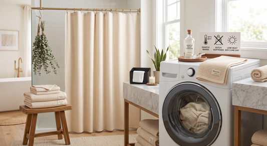 How to Care for Your Waffle-Weave Towels & Curtains to Keep Them Soft
