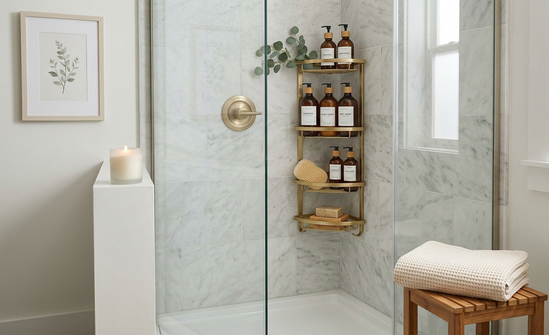 5 Simple Ways to Organize a Small Shower for a Spa-Like Feel