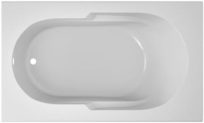 Jacuzzi SIGNATURE Acrylic Drop-In Bathtub, Jet Massage Tub, Slip Resistant, Left Drain Placement, 60" (L) x 36" (W), Rectangle, 3-Tile Flange, White