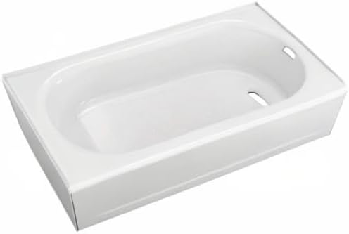 American Standard 2391202.020 Princeton 60 in. x 30 in. Americast Apron-Front Bathtub with Right Hand Drain, White