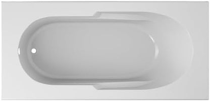 Jacuzzi SIGNATURE Acrylic Drop-In Bathtub, Soaking Sanctuary, Slip Resistant, Left Drain Placement, 72" (L) x 36" (W), Rectangle, 3-Tile Flange, White