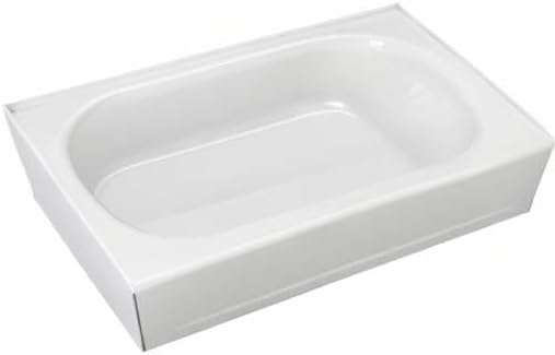 American Standard 2397202.020 Princeton 60 in. x 30 in. Americast Apron-Front Bathtub with Left Hand Drain, White