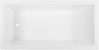 Swiss Madison Voltaire 72 x 36 Reversible Drain Soaking Drop-in Bathtub in Glossy White with Integrated Overflow, Drain Included