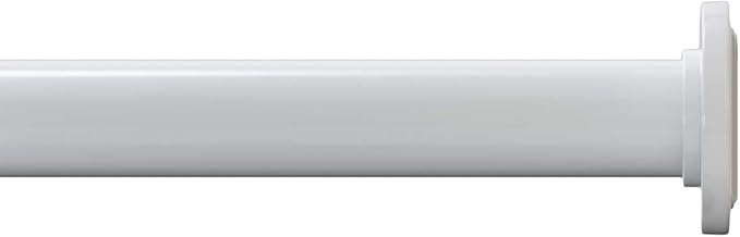 Ivilon Tension Curtain Rod - Spring Tension Rod for Windows or Shower, 24 to 36 Inch. White